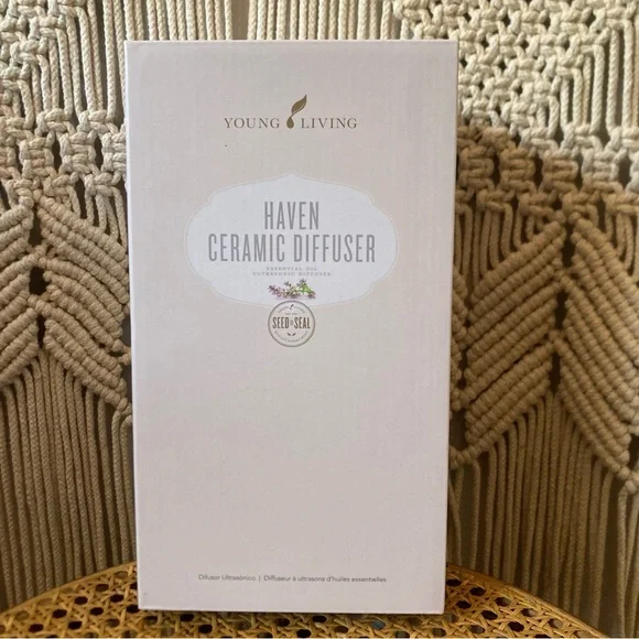 NIB Young Living Haven Ceramic Ultrasonic Oil Diffuser - Picture 2 of 9